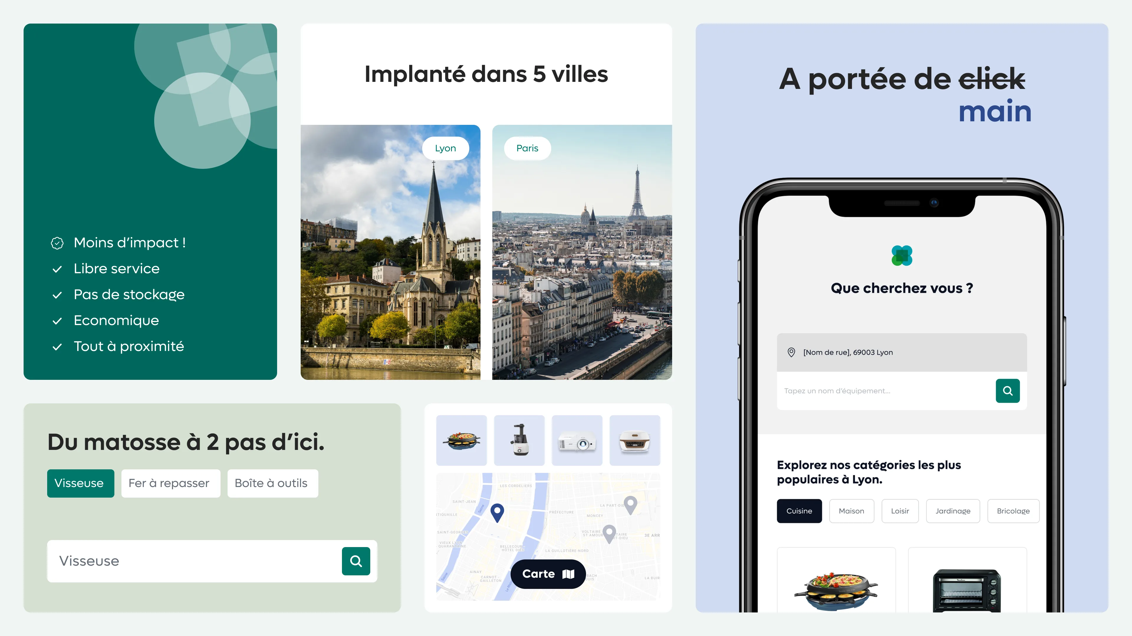 Application des casiers connectés Les biens en communs
